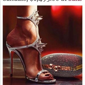 Christian Louboutin Lady Max Spike T-Strap Sandal